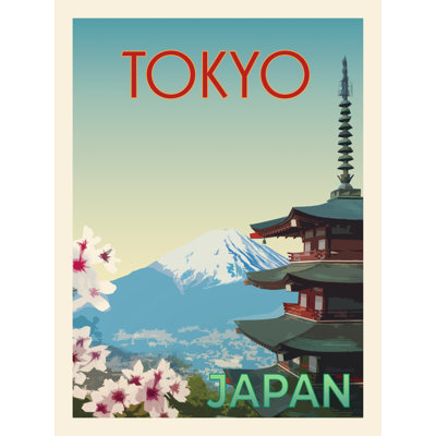 Tasean Retro Style Travel Poster IV by Victoria Barnes - Wrapped Canvas Print