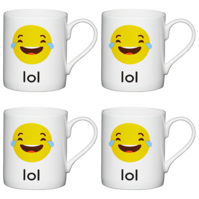 Lol Emoji Bone China Mug