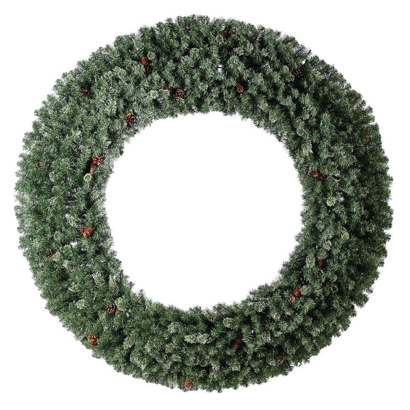 Faux Lighted Pine 72'' Wreath
