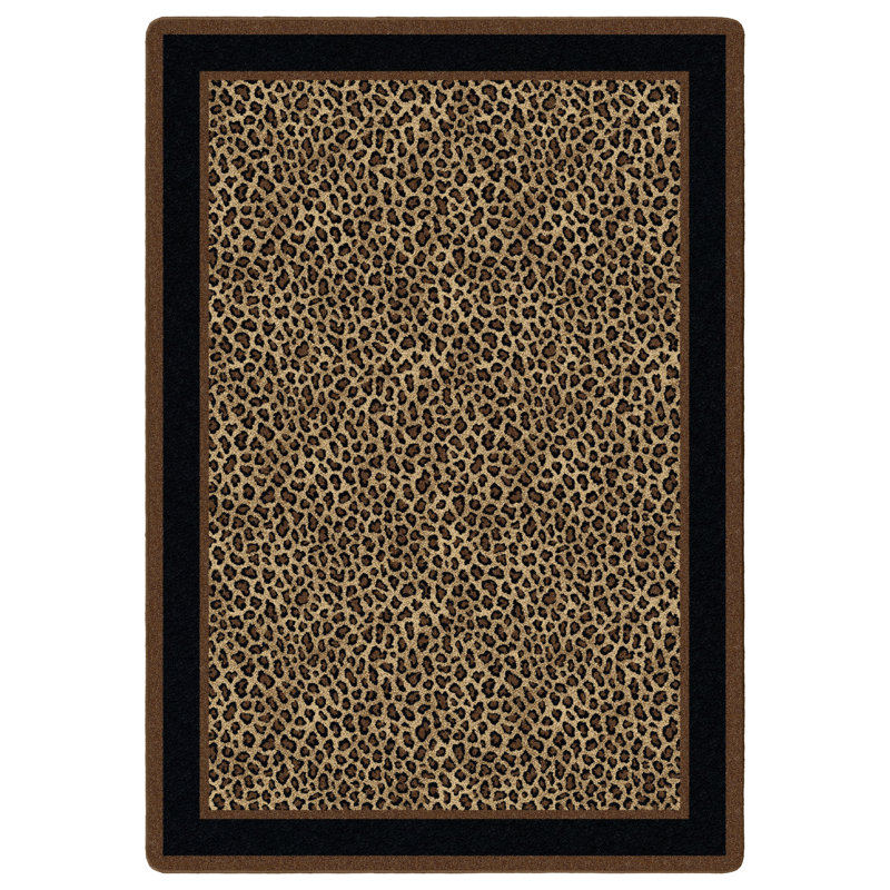 Milliken Legacy Innovations Zimbala Leopard Animal Print Area Rug, 7'8" x 10'9"