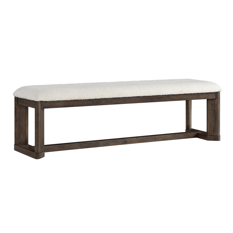 Banc de salle à manger rembourré Ashal, Dark Oak