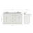 Partham 67'' Double Bathroom Vanity with Carrara Marble Top-93068105