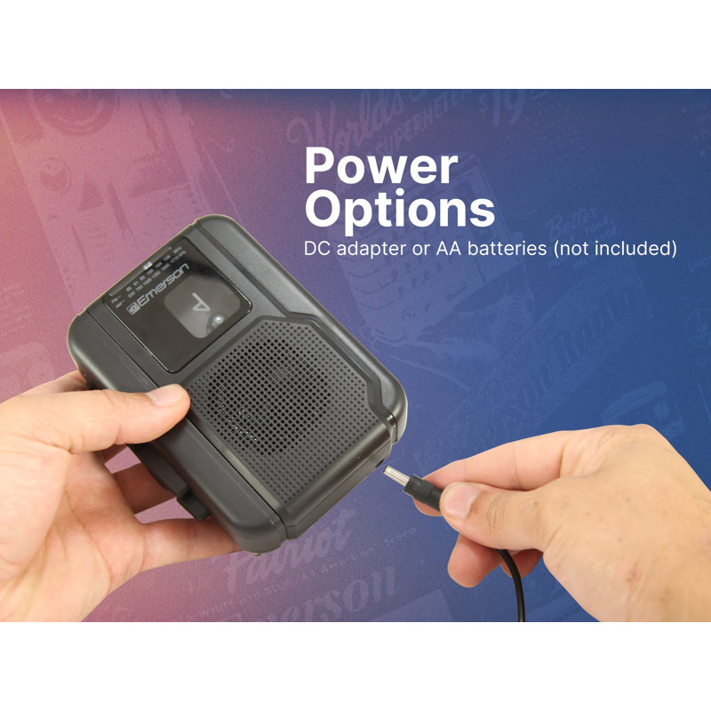 Lecteur de cassettes portable avec radio AM / FM et Bluetooth