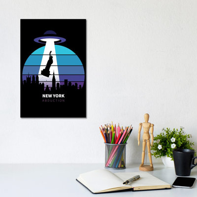 Abduction Of The Statue Of Liberty by Alberto Perez - Wrapped Canvas Print