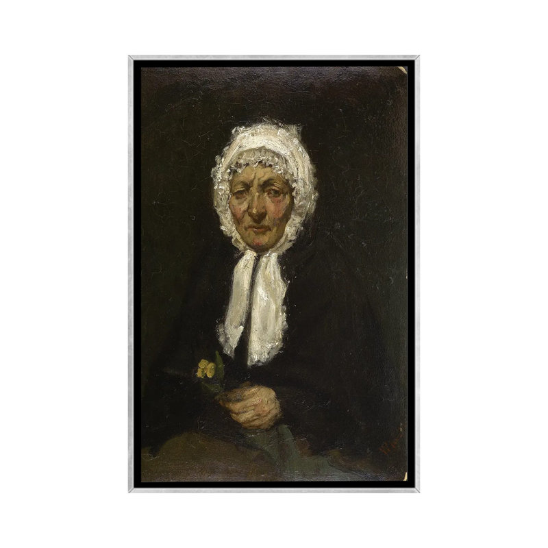 La Mère Gérard, reproduction d'art sur toile encadrée, 48 po x 32 po, Toile avec cadre, Argent