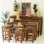 Console en bois massif Hadly