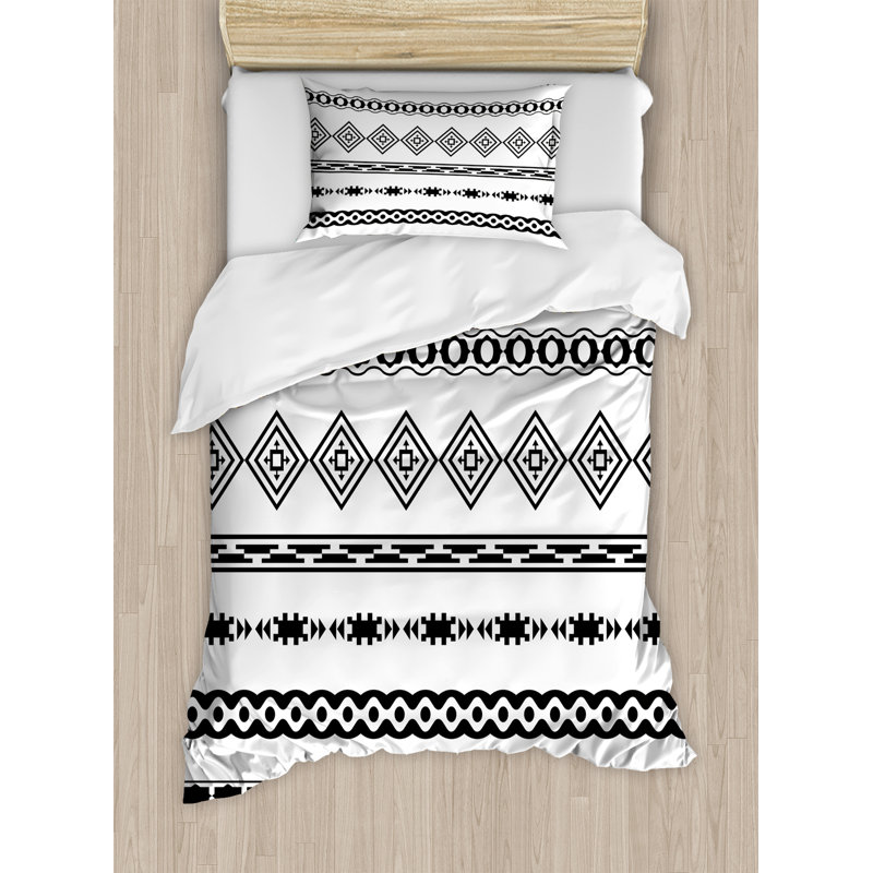 Native American Modern & Contemporary Polyester Duvet Cover, Twin