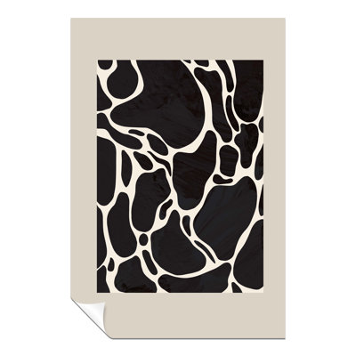 Brown And White - No Frame Print