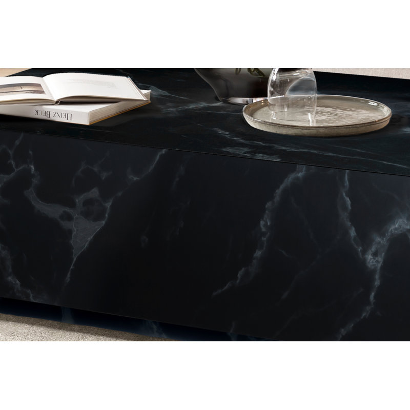 Aavyan Block Coffee Table, Black