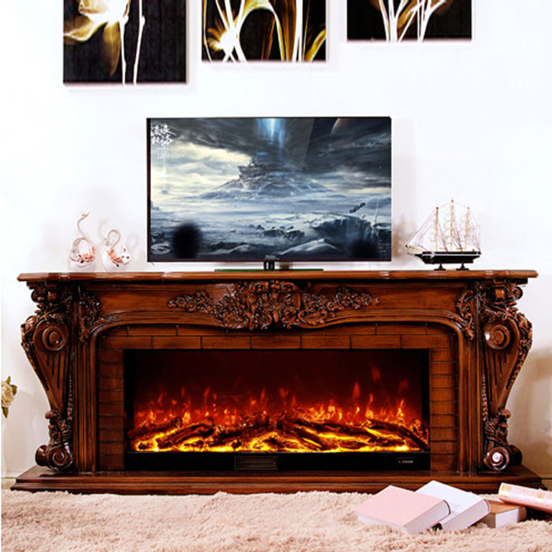 Meuble télé American, 70.87", Brun