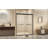 44-48" W × 72" H Tempered Glass With Explosion Proof Film, Aluminum Frame Double Sliding Shower Door, "1/4 (6 Mm), Stainless Steel Handle, Shower Door