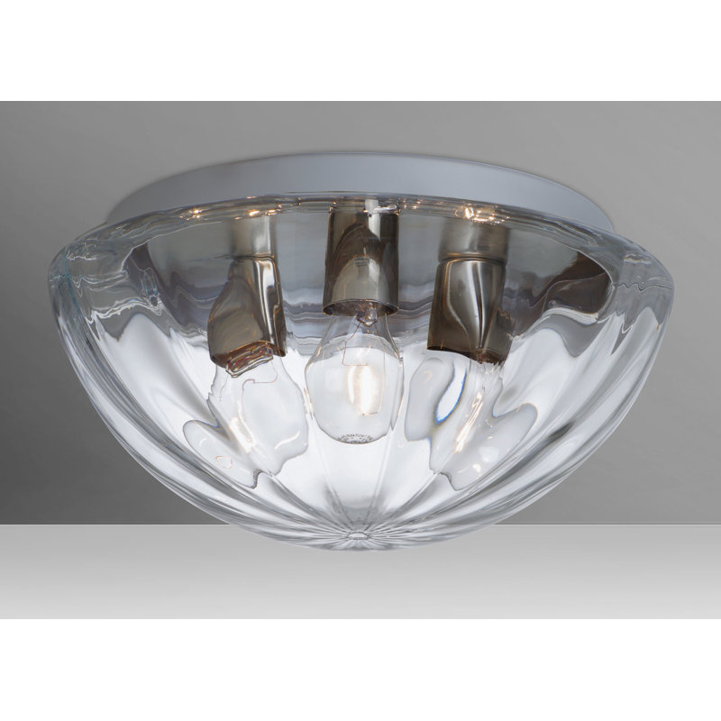 Plafonnier encastré d’extérieur 3 lumières Pinta, Transparent