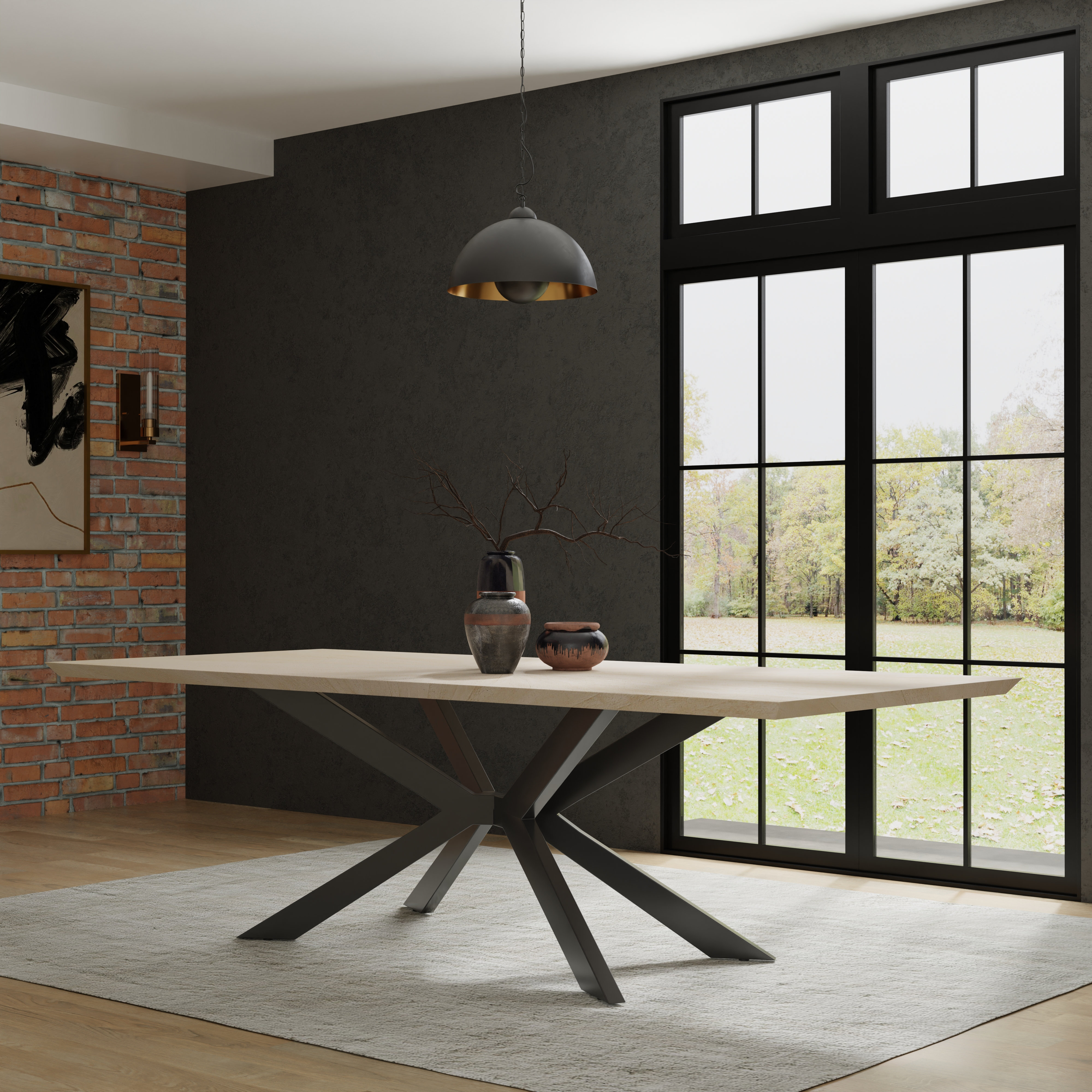 Wade Logan Ashleyne Solid Wood Rectangular Dining Table Reviews Wayfair