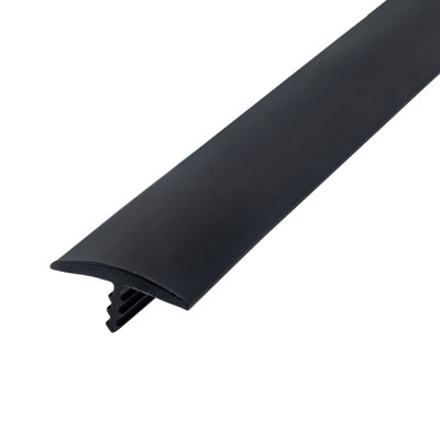 Moulure en T en plastique de 0,6875 po d'épaisseur x 0,6875 po de largeur x 3 000 po de longueur