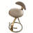 Modern Minimalist Leather Upholstered Bar Stool with Footrest Design-1760920496