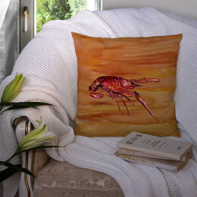 Crawfish Indoor/Outdoor Throw Pillow