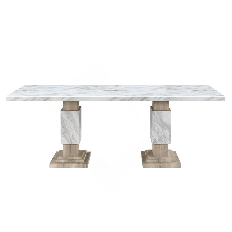 STACEYBEIGE/NATURAL DINING TABLE SET