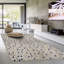 Tanzanite Cowhide Geometric Area Rug-1462682083