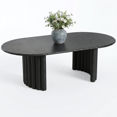 Haiden 51" Oval Solid Wood Coffee Table
