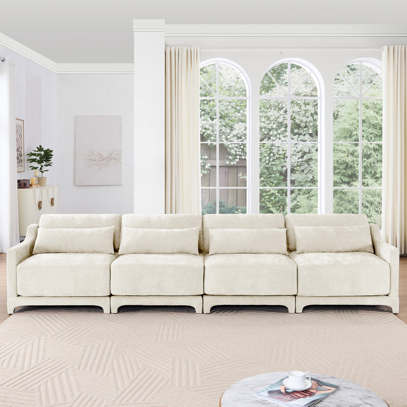 Élégant fauteuil à deux places avec tissu en chenille, 1, 2 coussins lombaires, bois et installation facile pour divers espaces de la maison, assemblage en éponge de résilience