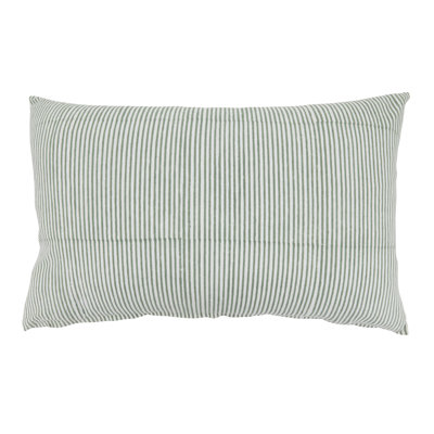 Classic Stripe Cotton Throw Pillow Cover – Timeless Ticking Stripe Design for Sofa, Bed & Accent Styling, 14"x22"