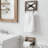 Autumn Alley Rustic Farmhouse Bathroom Hardware Set – Wood & Galvanized Metal Toilet Paper Holder, Towel Ring & 24" Towel Bar (3-Piece Wall Mount Set)-91734556