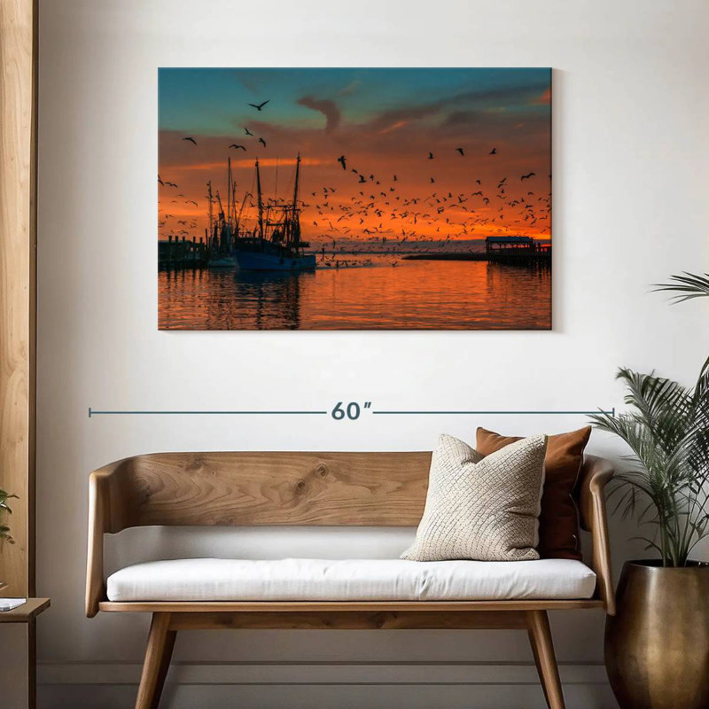 Bateau Mehar Shem Creek, H 30 po x l 45 po