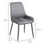 Chaise d'appoint en métal capitonnée Kardarius-372888915