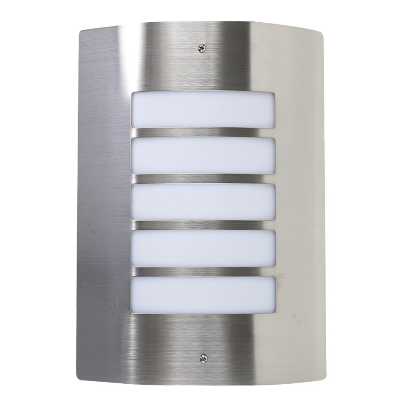 Bursaite Flush Mounted Sconce, Stainless Steel