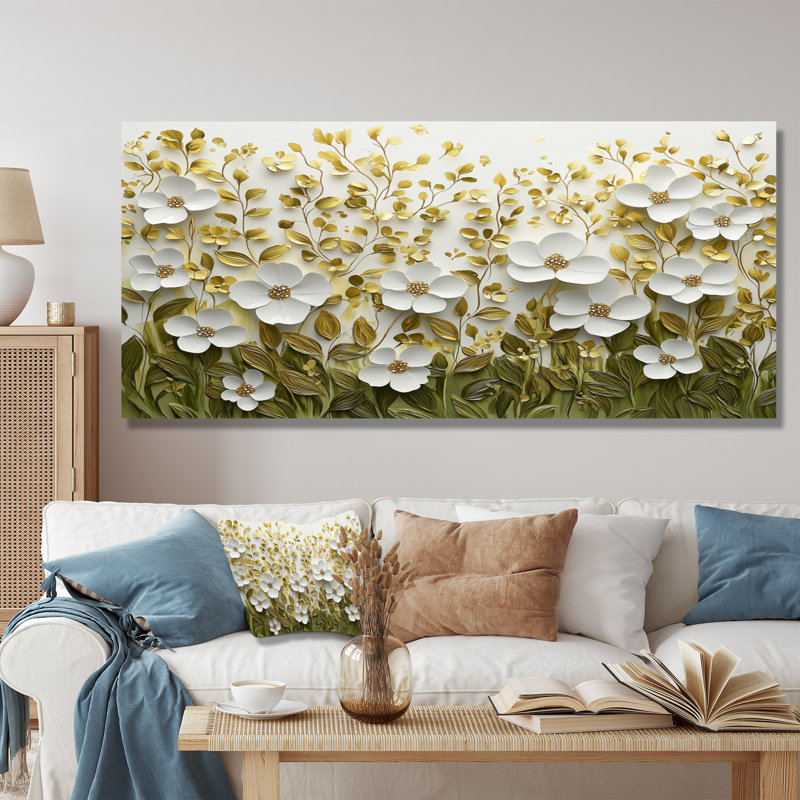 Été Widlflowers Essence of Spring - Fleurs en métal, art, H 28 po x l 60 po