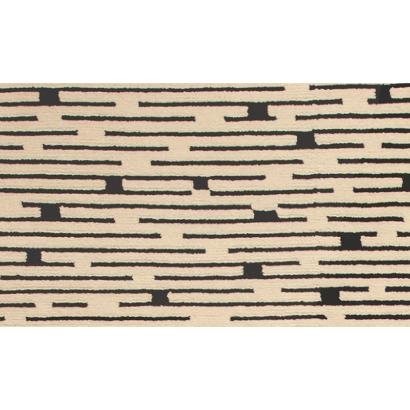 Hand Woven Wool Abstract Area Rug, Rectangle 8' x 10'