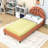 Basketball Design Twin Upholstered Platform Bed