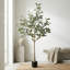 Arbre d'eucalyptus artificiel 5 pi en pot pour la décoration intérieure de salon et de bureau