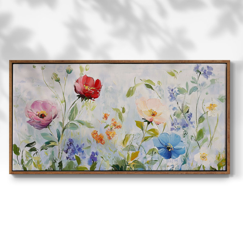 Botanical Series-CCCE - Toile tendue avec châssis tendue, prête à être accrochée, H 21 po x l 41 po, Noyer