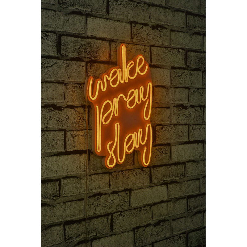Flexible LED Neon Strip Lighting, Waterproof IP67, 12V DC, 12.6 x 15.0 x 0.8 inches | High-Quality PVC Foam, 8W-10W per Meter, Built-in Wall Hanging System | Bright Yellow, Perfect for Home Decor & Events