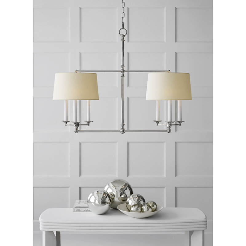Classic 6 - Light Chandelier, Bronze