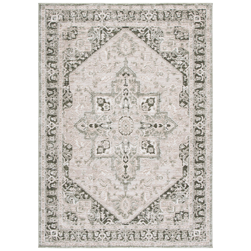 Lunara Power Loom Polyester; Jute/Sisal; Polypropylene Plastic Oriental Indoor Rug, 5'-3" x 7'-6" Rectangle
