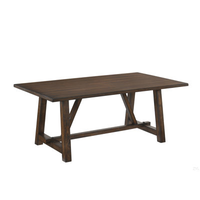 Dark Oak Finish Dining Table