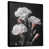 Toile avec cadre flottant noir