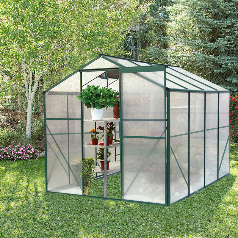 Polycarbonate Greenhouse, 6.2' W x 4.3' D