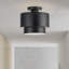 Plafonnier semi-encastré noir moyen 2 lumières Acklin-236494882-236494883