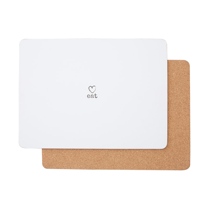 Chic Cork Rectangle 4 Piece Placemat Set