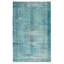 Tapis turquoise à transition de couleur 5 pi 6 po x 8 pi 7 po
