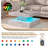 Square Coffee Table with Storage & RGB Lighting for Living Room