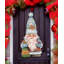 Décoration de noël vieillesse, porte de vacances en bois/suspendue au mur
