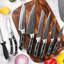 Nanfang Brothers Damascus Steel Knife Block Set