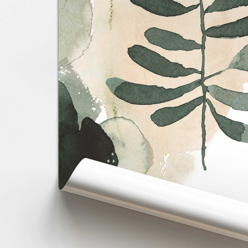 Harmonic Leaves II, reproduction dans un cadre, H 14 po x l 11 po, Impression sans cadre