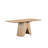 Wood Dining Table with Pedestal Base-1716364116