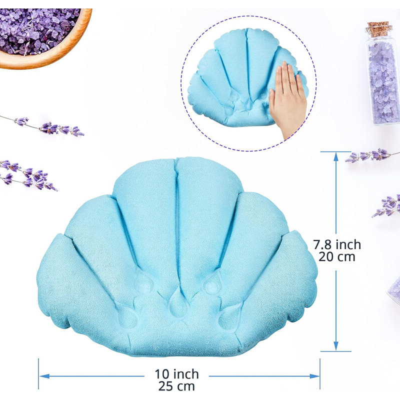 3-pack Inflatable Bath Pillows With Suction Cups