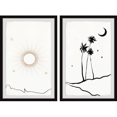 Maybrook Barren Mountains by Marmont Hill - 2 Piece Single Picture Frame Painting Set